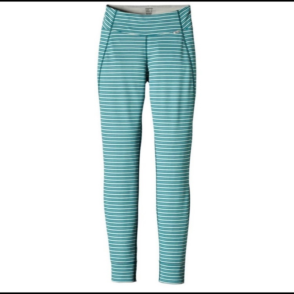 Patagonia Capilene 3 Arctic Mint Midweight Polartec Base Layer Pants, Women's S